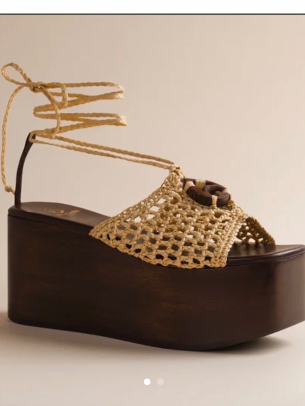 Abbi Flatform in Raffia